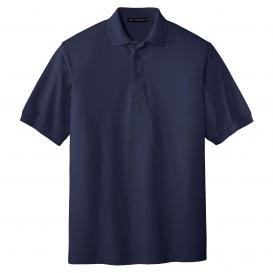 Port Authority K500 Silk Touch Polo - Navy | Full Source