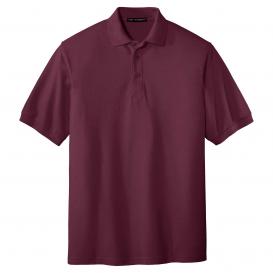 Port Authority K500ES Extended Size Silk Touch Polo - Burgundy
