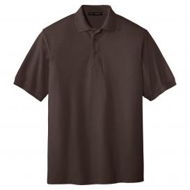 Port Authority K500ES Extended Size Silk Touch Polo - Coffee Bean