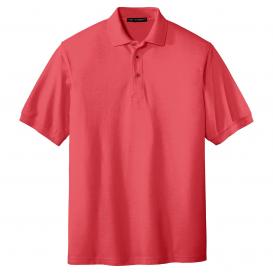 Port Authority K500ES Extended Size Silk Touch Polo - Hibiscus