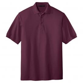 Port Authority K500ES Extended Size Silk Touch Polo - Maroon