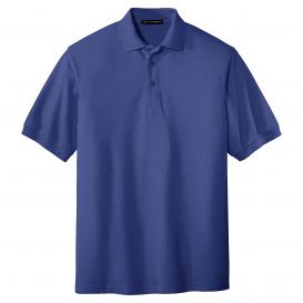 Port Authority K500ES Extended Size Silk Touch Polo - Mediterranean Blue