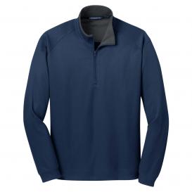 Port Authority K805 Heavyweight Vertical Texture 1/4-Zip Pullover ...