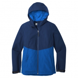 Port Authority L406 Ladies Tech Rain Jacket - Estate Blue/Cobalt Blue