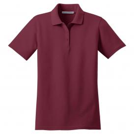 Port Authority L510 Ladies Stain-Resistant Polo - Burgundy