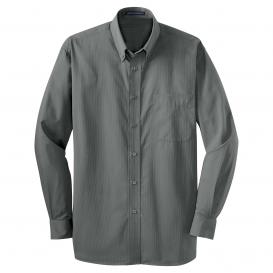 Port Authority S613 Tonal Pattern Easy Care Shirt - Grey