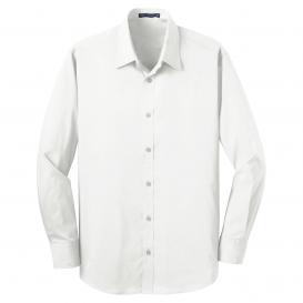 Port Authority S646 Stretch Poplin Shirt - White
