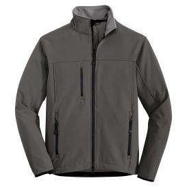 Port Authority TLJ790 Tall Glacier Soft Shell Jacket - Smoke Grey ...