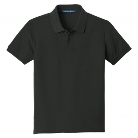Port Authority Y100 Youth Core Classic Pique Polo - Deep Black