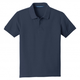 Port Authority Y100 Youth Core Classic Pique Polo - River Blue Navy