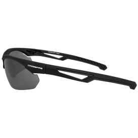 Crossfire 4821 BOLO Safety Glasses - Black Frame - Smoke/Gray Lens