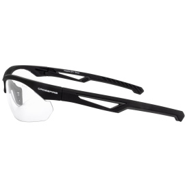 Crossfire 4824 BOLO Safety Glasses - Black Frame - Clear Lens