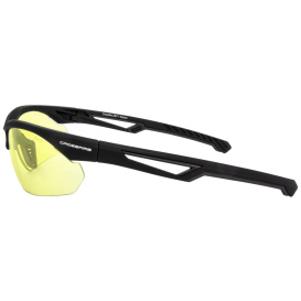 Crossfire 4825 BOLO Safety Glasses - Black Frame - Amber Lens