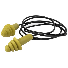 Ducks Unlimited RPL-GN27-B2 Reusable 4-Flange Dielectric Earplug - NRR27dB