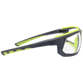 Radians GLF1-10D GLYF Safety Glasses - Green Frame - Clear Lens