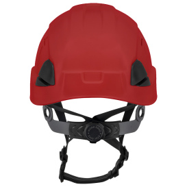 Radians RHC2V Dareware Type II Class C Vented Safety Helmet - 4-Point Ratchet Suspension - Red