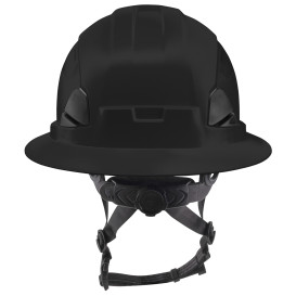 Radians RHF2V Dareware X Type II Class C Vented Full Brim Safety Helmets - Ratchet Suspension - Black