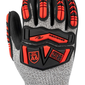 Radians RWG816 Cut Level A6 Nitrile Palm Work Gloves w/ TPR Overlays