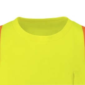 Radians ST42B Type R Class 3 Color Block Short Sleeve Safety Shirt - Hi-Vis Green