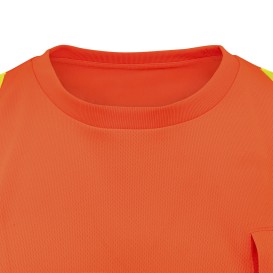 Radians ST42B Type R Class 3 Color Block Short Sleeve Safety Shirt - Orange