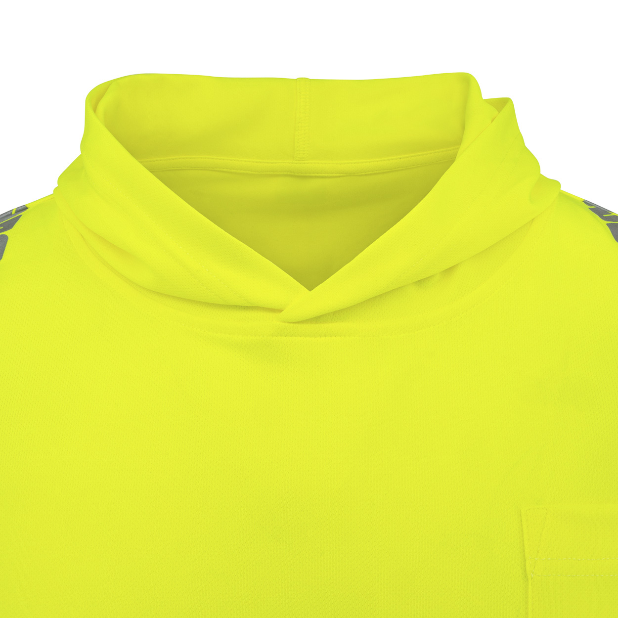 Radians ST631B-3PGS Type R Class 3 Color Blocked Long Sleeve Hooded T-Shirt - Yellow/Lime
