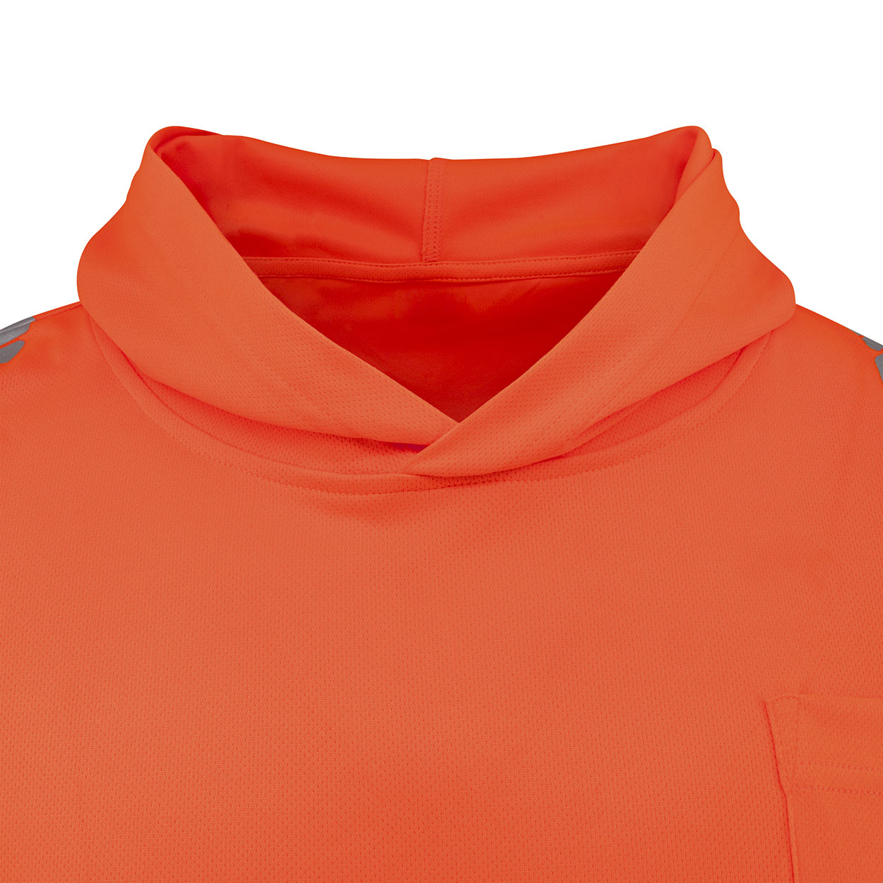 Radians ST631B-3POS Type R Class 3 Color Blocked Long Sleeve Hooded T-Shirt - Orange