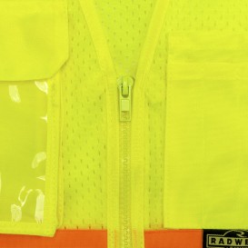 Radians SV232-2 Type R Class 2 Mesh Two-Tone Surveyor Safety Vest - Yellow/Lime