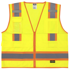 Radians SV69-2ZGM Type R Class 2 Two-Tone Surveyor Safety Vest - Yellow/Lime