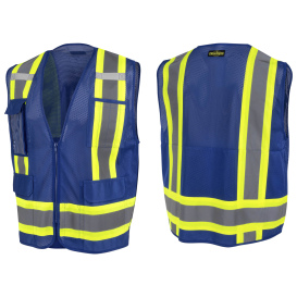 Radians SV6P Type O Class 1 Mesh Surveyor Safety Vest - Blue