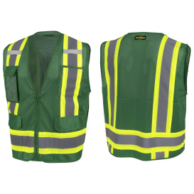 Radians SV6P Type O Class 1 Mesh Surveyor Safety Vest - Hunter Green