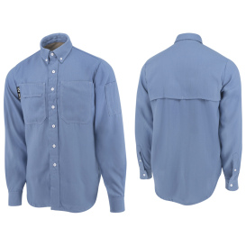 Neese VTS5VSH Tecasafe One 5.7 oz Vented FR Shirt - Light Blue