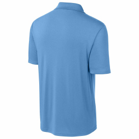 Sport-Tek ST104 Competitor United Polo - Carolina Blue/White