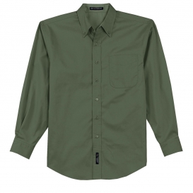 Port Authority S608 Long Sleeve Easy Care Shirt - Clover Green | Full ...