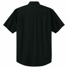 CornerStone CSW175 Short Sleeve Select Ripstop Shirt - Black