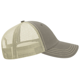 Richardson 111 Garment-Washed Trucker Cap - Driftwood/Khaki