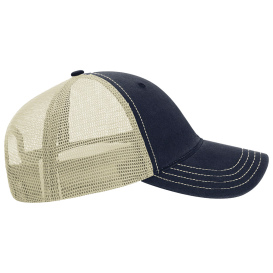 Richardson 111 Garment-Washed Trucker Cap - Navy/Khaki