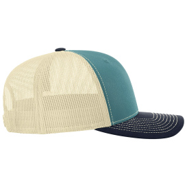 Richardson 112 Snapback Trucker Cap - Blue Teal/Birch/Navy