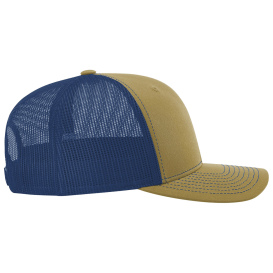 Richardson 112 Snapback Trucker Cap - Biscuit/True Blue