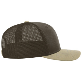 Richardson 112 Snapback Trucker Cap - Brown/Brown/Khaki