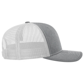 Richardson 112 Snapback Trucker Cap - Heather Grey/Light Grey