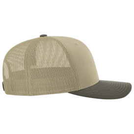 Richardson 112 Snapback Trucker Cap - Khaki/Khaki/Chocolate Chip