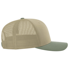 Richardson 112 Snapback Trucker Cap - Khaki/Khaki/Loden
