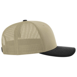 Richardson 112 Snapback Trucker Cap - Khaki/Khaki/Black
