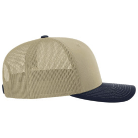 Richardson 112 Snapback Trucker Cap - Khaki/Khaki/Navy
