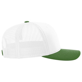Richardson 112 Snapback Trucker Cap - White/White/Kelly
