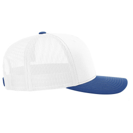 Richardson 112 Snapback Trucker Cap - White/White/Royal