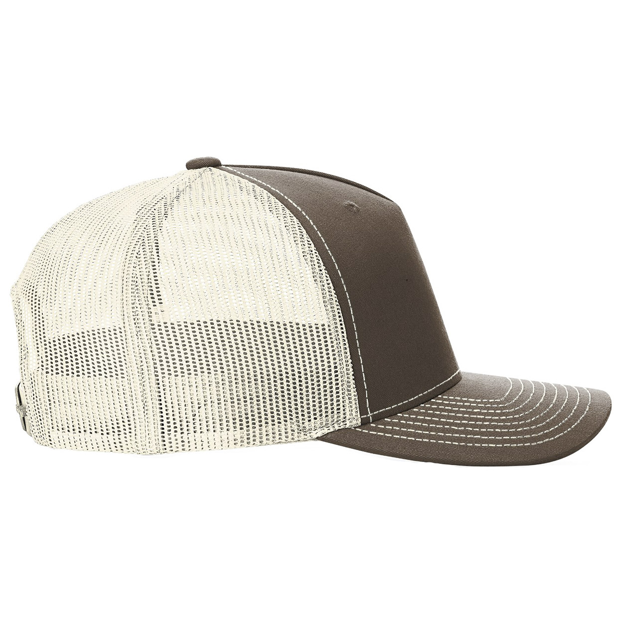 Richardson 112FP Five-Panel Trucker Cap - Chocolate Chip/Birch