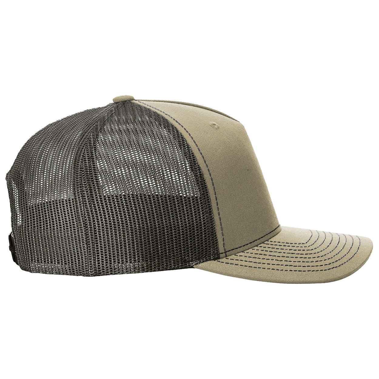 Richardson 112FP Snapback Trucker Cap - Khaki/Coffee