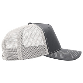 Richardson 112FPC Five-Panel Champ Trucker Cap - Charcoal/Ice Grey