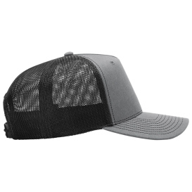 Richardson 112FPC Five-Panel Champ Trucker Cap - Heather Grey/Black